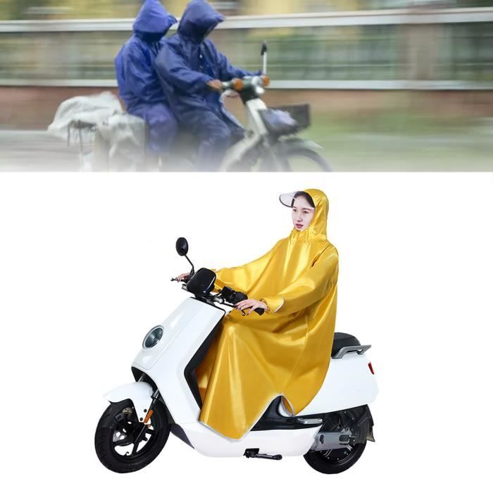 Poncho Pluie Long Pour Vélo électrique – Imperméable PVC Réutilisable – Protection Complète Cycliste