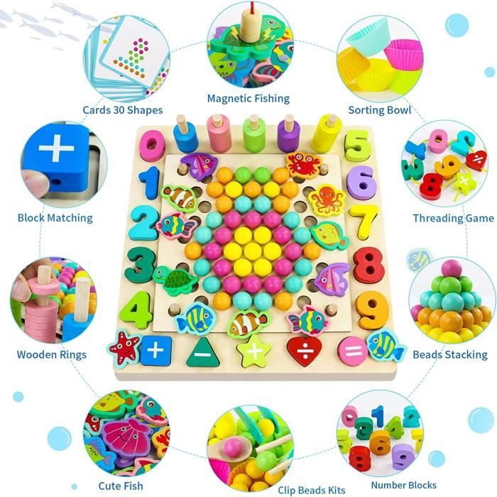 EACHHAHA Jeux Enfant 3 Ans,Memory Chess,Jeu de Plateau,Matériaux de