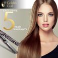 Golden Curl Lisseur Fer a lisser Tourmaline GL829 professionnelle, 2en1 ultra coiffante, lissante & Ionic Curly Hair Waves Gar[222]-2