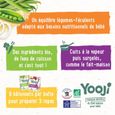 Yooji - Bâtonnets à manger-main haricot vert & semoule bio – 15 repas bébé DME (dès 12 mois)-2
