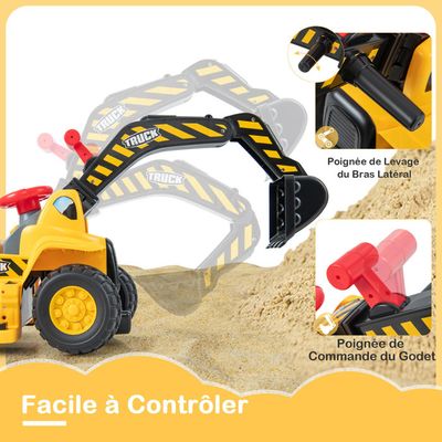 6V Excavatrice Electrique Enfants avec Pelle & Siège Rotatif Pelleteuse Enfants avec Lumières LED Musique Charge 25KG pour Enfants de 3 Ans 6V Excavatrice Electrique Enfants avec Pelle & Siège Rotatif Pelleteuse Enfants avec Lumières LED Musique Charge 25KG pour Enfants de 3 Ans