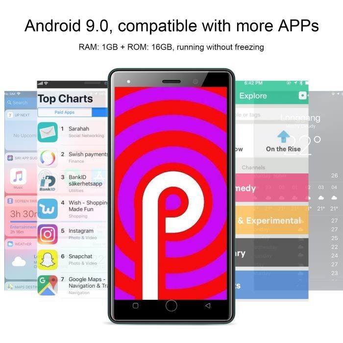 PAS CHER 2020 Smartphone Android 9.0 Téléphone Portable Débloqué Dual SIM  Mobile EUR 52,98 - PicClick FR