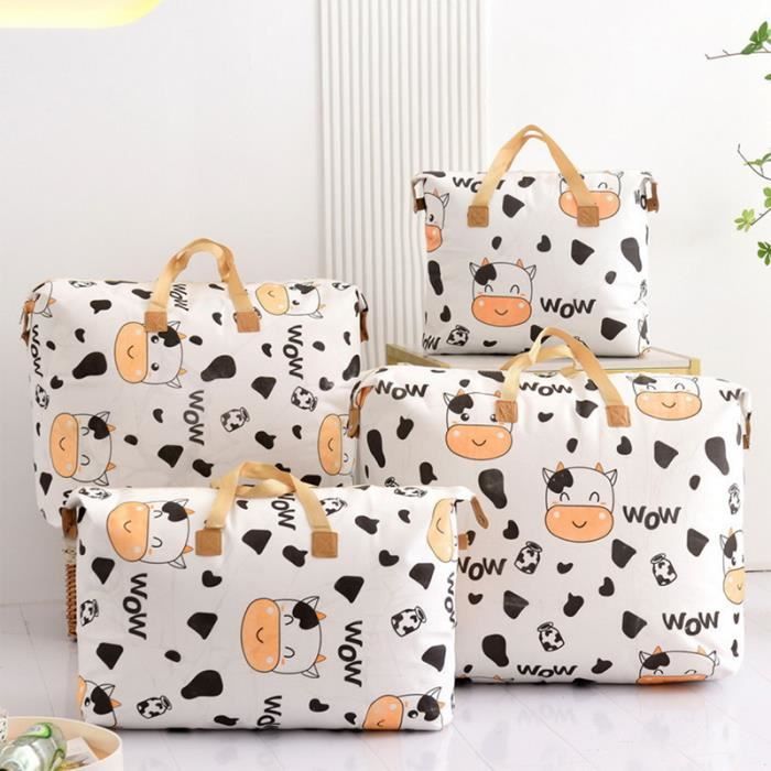 Petit Sac de voyage pliable motif de vache pour femme sacs