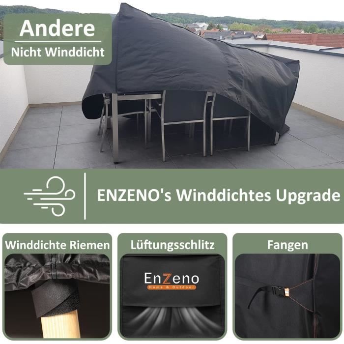 Housse De Protection Pour Salon De Jardin – Tissu Oxford 420D, étanche, Anti-UV, 95x55x75 Cm, Avec évent