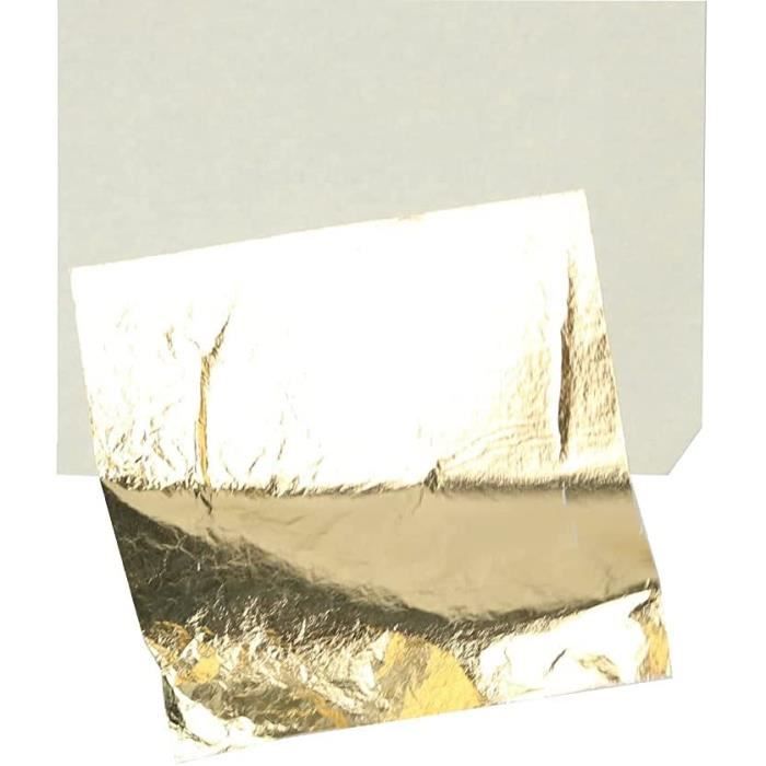 1 Morceau De Feuille D'Or De Qualité Alimentaire Papier D'Or Gâteau  Chocolat Décoration Flocons Bricolage Artisanat Feuille D 451 - Cdiscount  Au quotidien