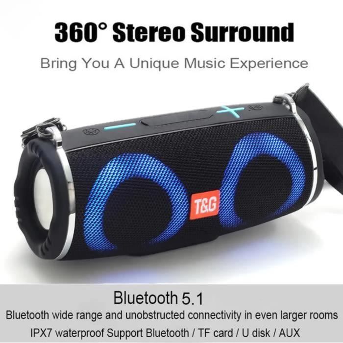 Bluetooth haut-parleur étanche portatifs Haut-parleurs sans fil d'extérieur  Bluetooth Haut-parleurs - Cdiscount TV Son Photo