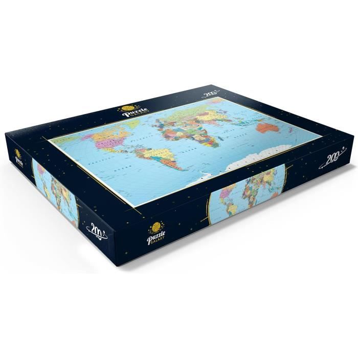 Puzzle Carte du monde 252 pièces / Collection MyPuzzle / HELVETIQ