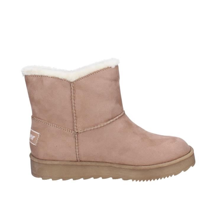 S. OLIVIER Bottines Femme Rose Daim EZ740