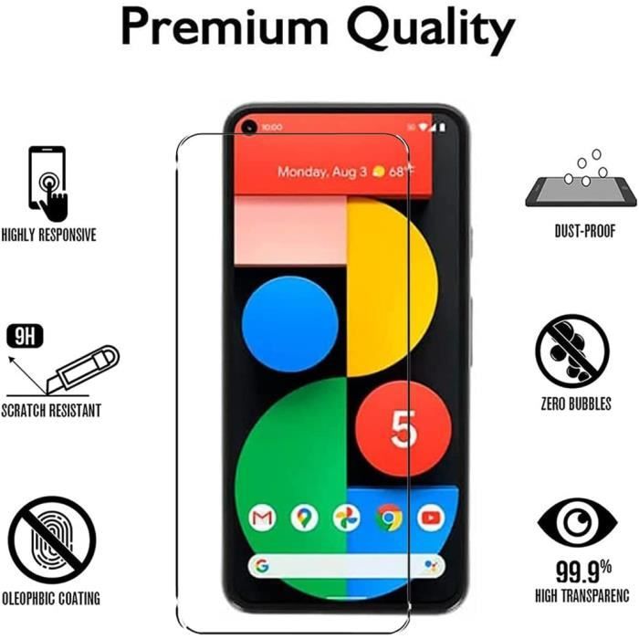 Compatible Google Pixel 4A 5G- Coque Gel Transparent Et Solide Et