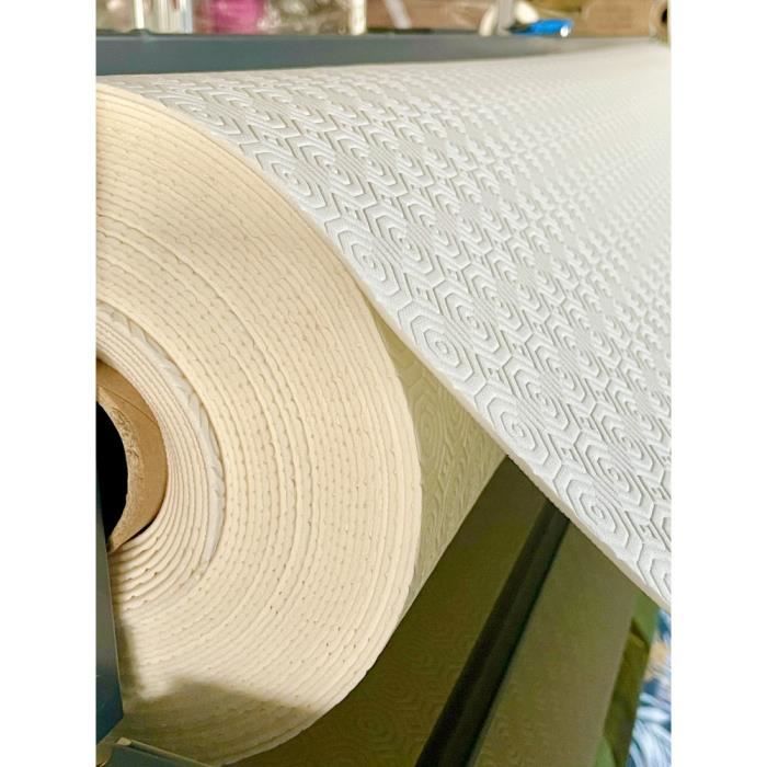 Sous-nappe PVC Blanc Ovale - 140 X 200 Cm | Imitation Bulgomme | Neuf Avec étiquettes Teknigomme
