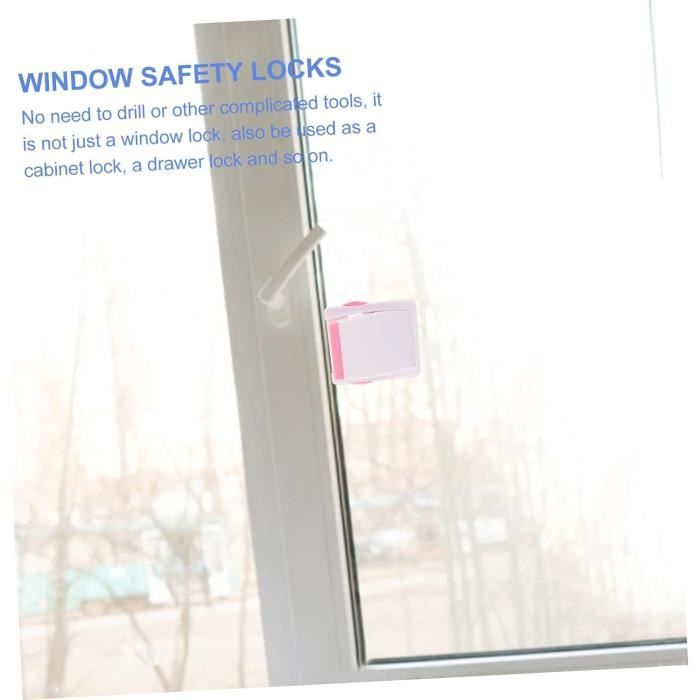 Porte coulissante en verre serrure enfant (2 pièces) - sécurité bébé  serrure de fenêtre coulissante pour porte