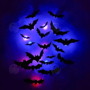 60 Autocollants Muraux 3D Chauves-souris Halloween - Adhésifs Réutilisables, 4 Tailles - Décoration Extérieur/intérieur, Fenêtre