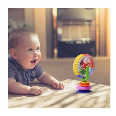 Jouet à Ventouse Pour Bébé – Hochet Sensoriel Interactif, S'adapte Aux Surfaces Lisses, Dès 0 Mois