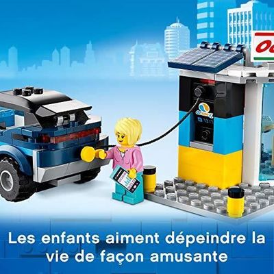 Jouet LEGO City Turbo Wheels La station service Multicolore A monter soi meme 6 ans et plus Cdiscount Jeux Jouets