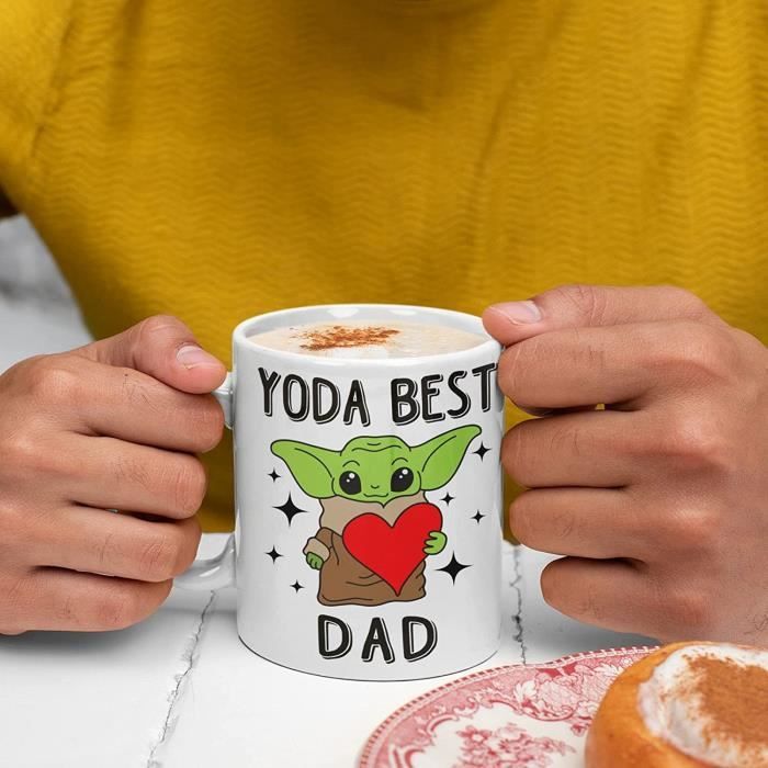 Mug Yoda Best Dad – Cadeau De Fête Des Pères Pour Papa – Tasse à Café Pour Bébé