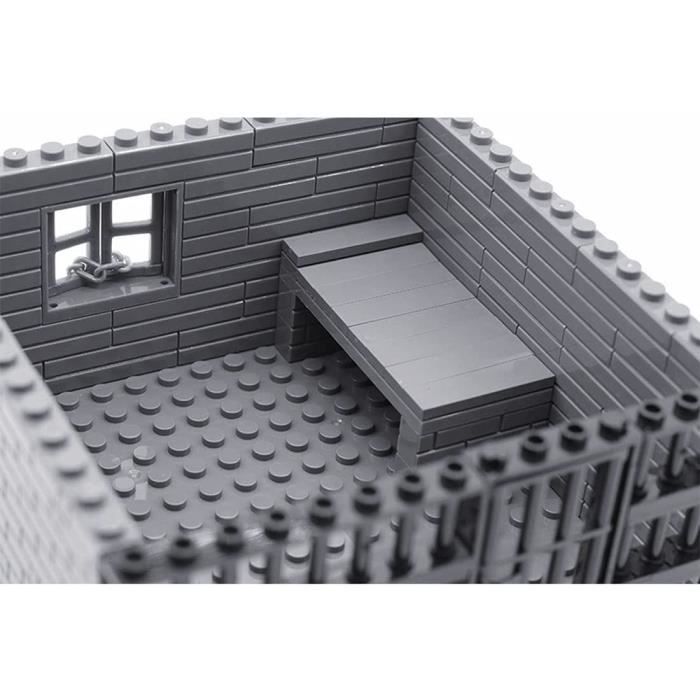 SUNDARE Militaire Base Militaire Set, Cellule de Prison Scène Dentraînement  Militaire MOC Jouets Compatible avec Lego