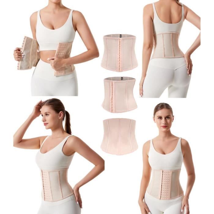 Ceinture de Sudation Plat Latex Waist Trainer Ventre Plat Corset Minceur Reglable Femme Gaine Amincissante Ceinture Abdominale Beige Cdiscount Sport