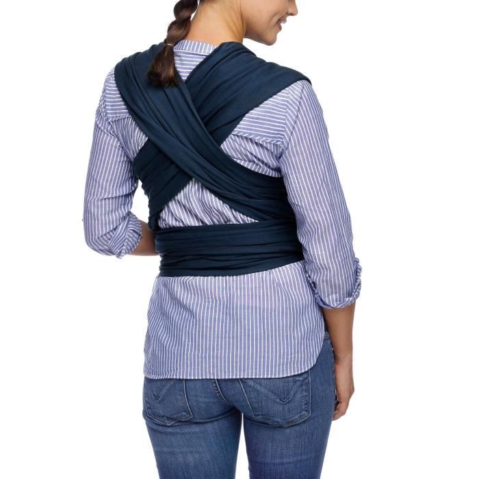 Echarpe porte bebe Moby Wrap Classic Bleu fonce MOBY Mixte Des la naissance Cdiscount Puericulture Eveil bebe