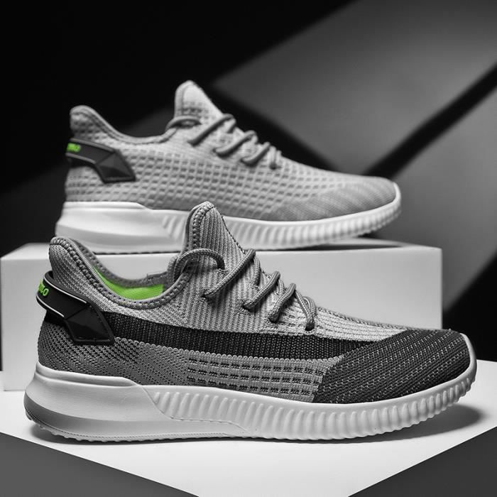 Baskets Homme Fashion Chaussures Sport Sneakers Gris Cdiscount