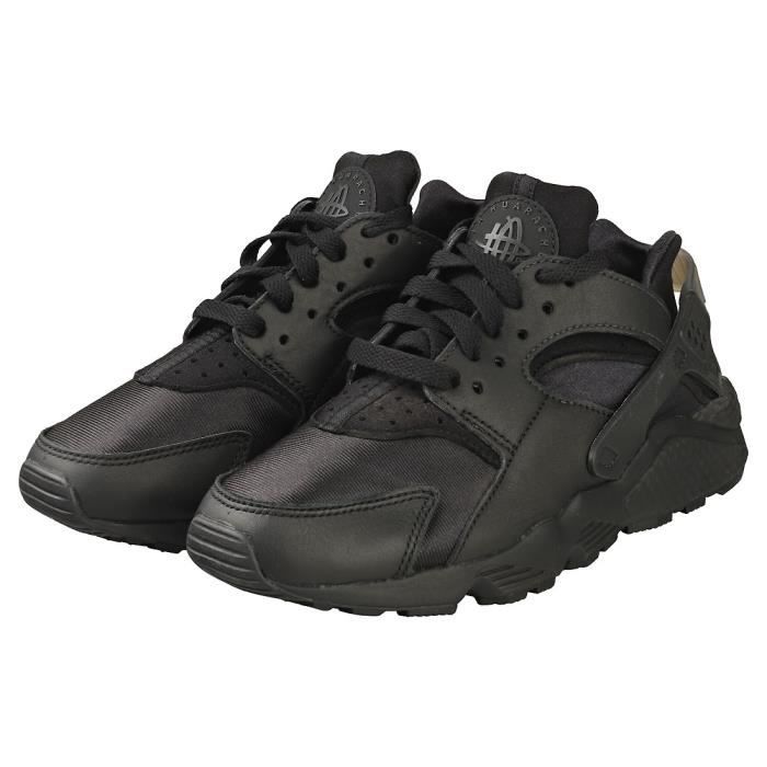 Baskets Nike AIR HUARACHE DD1068 002 Homme Noir Textile Lacets Caoutchouc Noir Cdiscount Chaussures