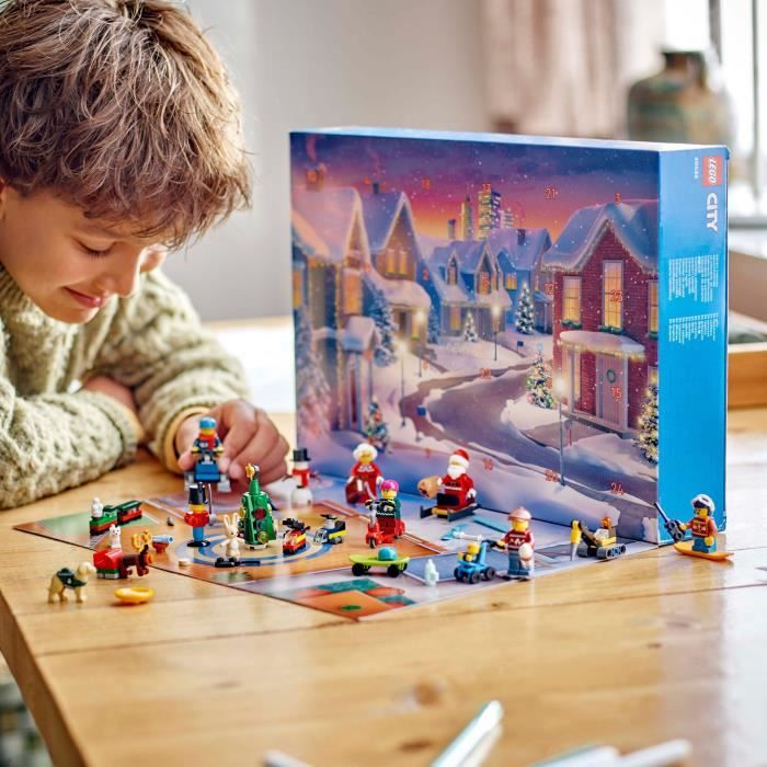 Xiujuers Calendrier De L'Avent Blocks 2024 - 24 Blocs Construction Noël Pour Enfants - Cadeau Garçons Filles