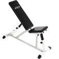 Banc de Musculation Inclinable - PHYSIONICS - Siège/Dossier Réglables - Charge Max. 200kg - Fitness-0