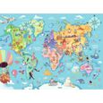 Puzzle 100 pièces XXL Ravensburger La carte du monde - Voyage et cartes-0