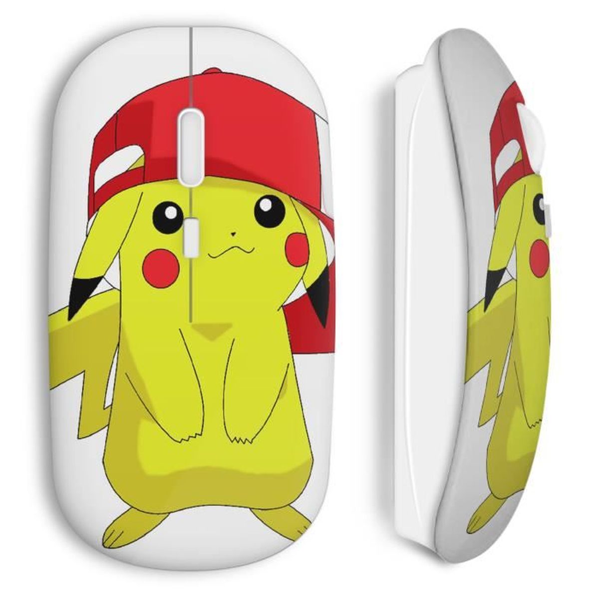 Souris Sans Fil Pikachu Pokemon Casquette Sacha Cdiscount Informatique