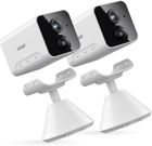 IEGEEK 2 pcs Caméra Surveillance WiFi intérieure sans Fil 1080P Caméra de Surveillance sur Batteries AI/PIR Détection Mouvement Alexa