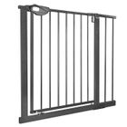 XMTECH Barriere de Securite, Longueur réglable dim.85-95 cm, Ouverture Double Sens -sans perçage, noir, pour enfants et animaux