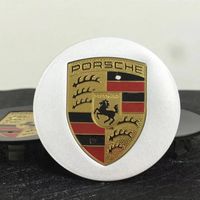 4 x bouchons roue 76 mm enjoliveur de moyeu pour la norme Porsche Gris ABS