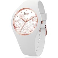 Ice-Watch - ICE flower Spring white - Montre blanche pour femme avec bracelet en silicone - 016669 (Medium)
