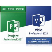 SUPER Pack Microsoft Project 2021 Pro + Visio 2021 Pro à télécharger
