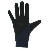Gants d'équitation Equithème Knit digital - noir/marine - 2XL