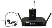 WOODBRASS Microphone sans Fil Système Micro Serre tête ou Cravate UHF (863 MHZ) Léger, Pratique, Discret : Karaoké, Pro, DJ, Mariage