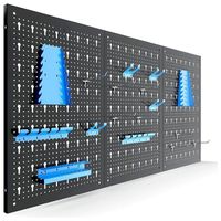 Panneau Mural De Rangement Botle – 58 X 39 Cm, Avec 35 Pièces, Système De Stockage Bleu