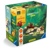 Ravensburger - Gravitrax Junior - Juego de expansión The Lion King - 33 piezas - Pista de bolas - Juego creativo de construcción - Curso de canicas de construcción - A
