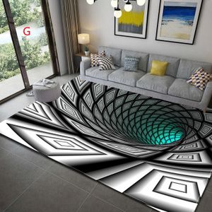 TAPIS tapis enfant tapis de chambre tapis couloir tapis cuisine Tapis d'illusion de Vortex 3D,moquette de sol pour- 40x120cm 16x47 inch-D