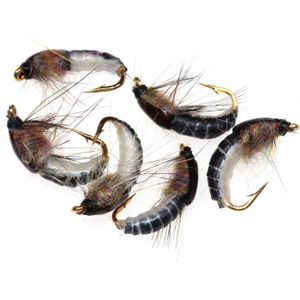 Leurres De Pêche à La Mouche Pour Truite - Nymphe Humide Et Sèche - Lot De 3 - Acier Haute Teneur En Carbone - Coloris 21-A-08