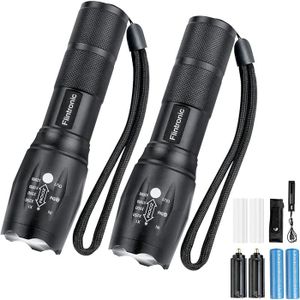 Lampe Torche LED CREE XML-T6 Ultra Puissante – Focus Réglable, étanche, Pile 18650/AAA