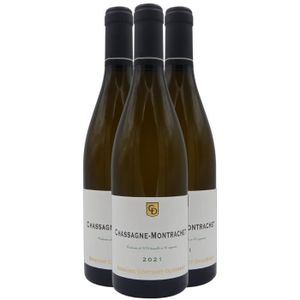 VIN BLANC Chassagne-Montrachet Blanc 2021 - Lot de 3x75cl - 