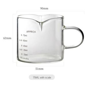 VERRE DOSEUR,Transparent--Tasse à expresso à deux ouvertures, tasse à café  avec échelle, verre doseur résistant à la température, 1 - Cdiscount Maison