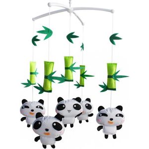 MOBILE Chambre bébé adorable décor, [Bambou et Panda mignon] bébé Mobile musical