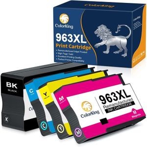 HP 963XL Pack de 4 cartouches d'encre noire, cyan, jaune et magenta grande  capacité authentiques (3YP35AE) - Cdiscount Informatique