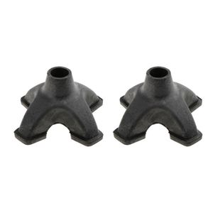 Lot de 2 embouts 19 mm patin pied pour canne béquille cadre baton caoutchouc