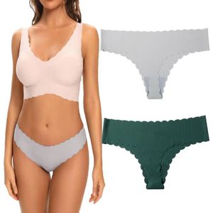 CULOTTE - SLIP BIGOOD Lot de 2 Culotte Chic Femme Slip Sans Coutu