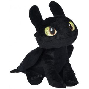 PELUCHE Peluche Dragons Dragon Noir Krokmou 32 Cm Peluche 