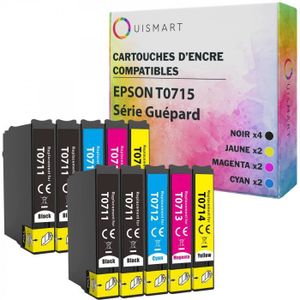 Cartouches Compatibles Epson T0714 – Lot Noir, Jaune, Magenta (T711/T713/T714)