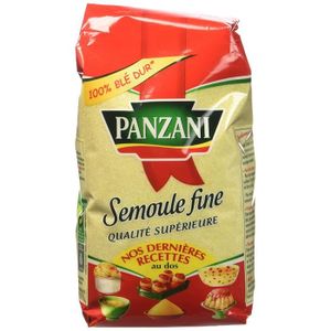 PENNE TORTI & AUTRES Panzani Semoule Fine 500 g - Lot de 3