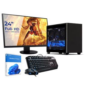 UNITÉ CENTRALE + ÉCRAN Sedatech Pack Mini-PC Gamer Watercooling – Intel i